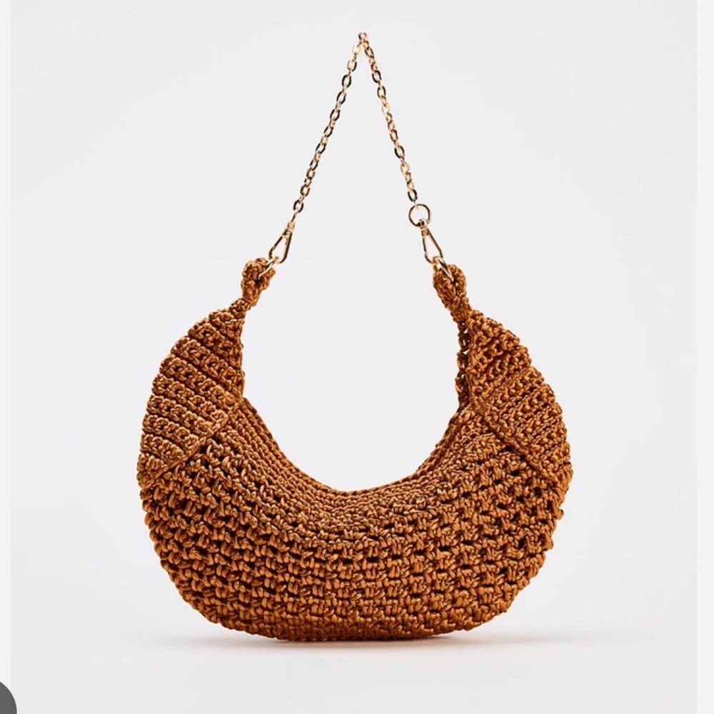 Elegant Brown Woven Bag